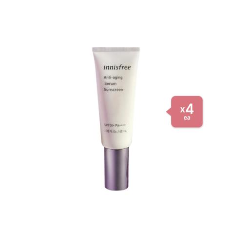 innisfree Anti-Aging Serum Sunscreen SPF50+ PA++++ - 40ml (4ea) Set innisfree Anti-Aging Serum Sunscreen SPF50+ PA++++ - 40ml (4ea) Set