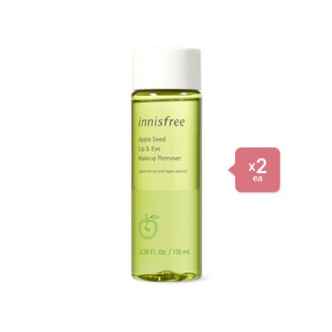 innisfree - Apple Seed Lip & Eye Makeup Remover - 100ml (2ea) Set