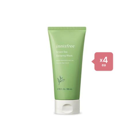 innisfree Green Tea Sleeping Mask - 80ml (4ea) Set