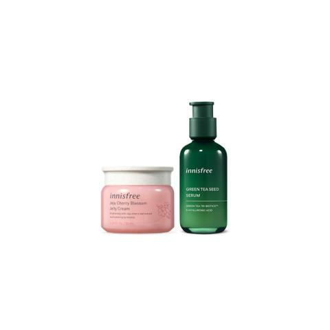 innisfree - Jeju Cherry Blossom Jelly Cream - 50ml (1ea)+ Green...