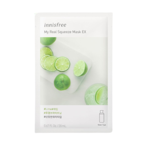innisfree - Ma vraie pression, Masque Ex - Citron vert - 1pièce innisfree - Ma vraie pression, Masque Ex - Citron vert - 1pièce