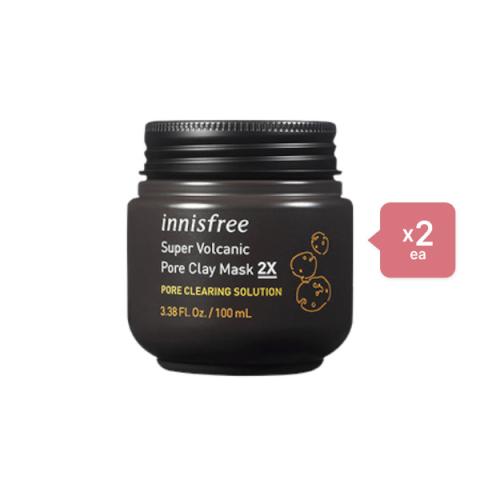 innisfree - Super Volcanic Pore Clay Mask 2X (2ea) Set innisfree - Super Volcanic Pore Clay Mask 2X (2ea) Set