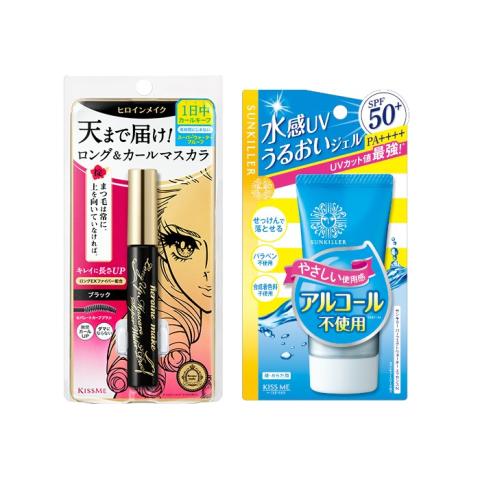 ISEHAN Kiss Me Heroine Make Long & Curl Super Waterproof Mascara (New Version) - 6g - 01 Black (1ea) + Sunkiller Perfect Water ISEHAN Kiss Me Heroine Make Long & Curl Super Waterproof Mascara (New Version) - 6g - 01 Black (1ea) + Sunkiller Perfect Water