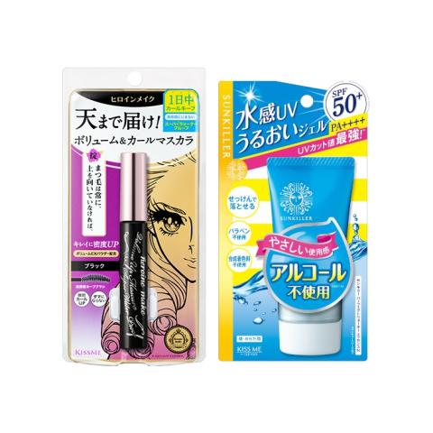 ISEHAN Kiss Me Heroine Make Volume & Curl Mascara Super Waterproof (New Version) - 6g - 01 Black (1ea) + Kiss Me Sunkiller... ISEHAN Kiss Me Heroine Make Volume & Curl Mascara Super Waterproof (New Version) - 6g - 01 Black (1ea) + Kiss Me Sunkiller...