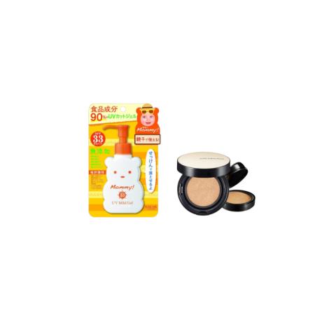 ISEHAN - Kiss Me Mommy UV Mild Gel SPF33 PA+++ - 100ml X Jung Saem Mool - Essential Skin Nuder Long Wear Cushion - 14g+14g -... ISEHAN - Kiss Me Mommy UV Mild Gel SPF33 PA+++ - 100ml X Jung Saem Mool - Essential Skin Nuder Long Wear Cushion - 14g+14g -...