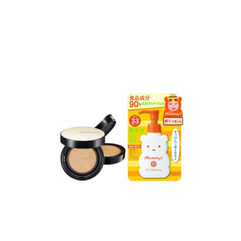 ISEHAN - Kiss Me Mommy UV Mild Gel SPF33 PA+++ - 100ml X Jung Saem Mool - Essential Skin Nuder Long Wear Cushion - 14g +14g -... ISEHAN - Kiss Me Mommy UV Mild Gel SPF33 PA+++ - 100ml X Jung Saem Mool - Essential Skin Nuder Long Wear Cushion - 14g +14g -...