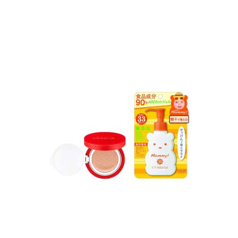 ISEHAN - Kiss Me Mommy UV Mild Gel SPF33 PA+++ - 100ml X MISSHA - Velvet Finish Cushion SPF50+ PA+++ - 15g - 21 ISEHAN - Kiss Me Mommy UV Mild Gel SPF33 PA+++ - 100ml X MISSHA - Velvet Finish Cushion SPF50+ PA+++ - 15g - 21