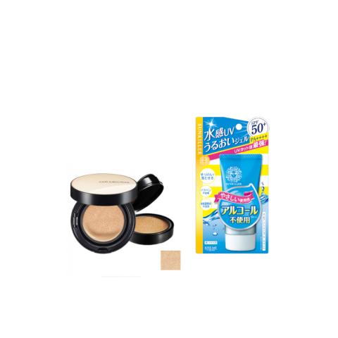 ISEHAN - Kiss Me Sunkiller Perfect Water Essence SPF50+ PA++++ - 50g X Jung Saem Mool - Essential Skin Nuder Cushion - 14g+14g