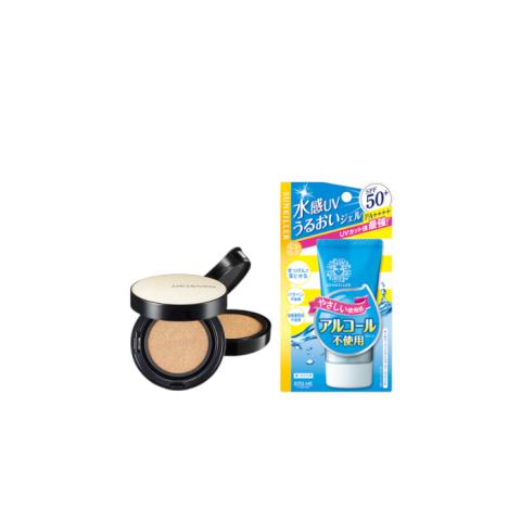 ISEHAN - Kiss Me Sunkiller Perfect Water Essence SPF50+ PA++++ - 50g X Jung Saem Mool - Essential Skin Nuder Long Wear Cushion ISEHAN - Kiss Me Sunkiller Perfect Water Essence SPF50+ PA++++ - 50g X Jung Saem Mool - Essential Skin Nuder Long Wear Cushion