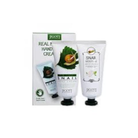 Jigott - Real Moisture Ensemble de crèmes pour les mains et les...