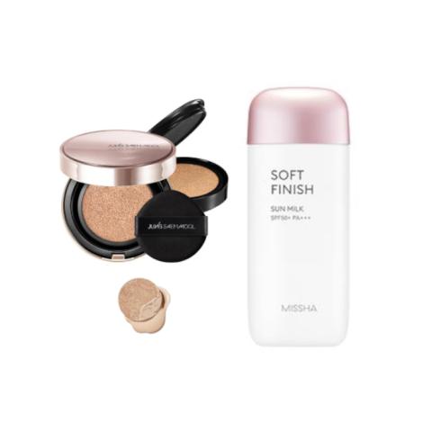 Jung Saem Mool - Masterclass Radiant Cushion - Cushion 15g + Refill 15g - N2 Vanilla (1ea) + MISSHA - All-Around Safe Block... Jung Saem Mool - Masterclass Radiant Cushion - Cushion 15g + Refill 15g - N2 Vanilla (1ea) + MISSHA - All-Around Safe Block...