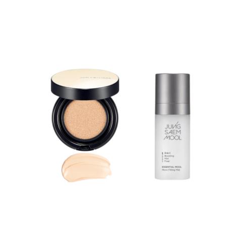 JUNGSAEMMOOL - Essential Skin Nuder Cushion SPF50+ PA+++ - 14g - 17 Fair-Light (1ea) + Essential Mool Micro Fitting Mist -... JUNGSAEMMOOL - Essential Skin Nuder Cushion SPF50+ PA+++ - 14g - 17 Fair-Light (1ea) + Essential Mool Micro Fitting Mist -...