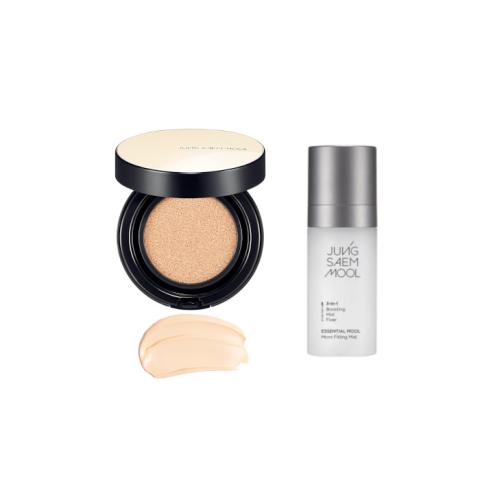 JUNGSAEMMOOL - Essential Skin Nuder Cushion SPF50+ PA+++ 14g - 19 Light (1ea) + Essential Mool Micro Fitting Mist - 55ml (1ea) Set JUNGSAEMMOOL - Essential Skin Nuder Cushion SPF50+ PA+++ 14g - 19 Light (1ea) + Essential Mool Micro Fitting Mist - 55ml (1ea) Set