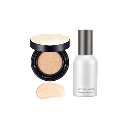 JUNGSAEMMOOL - Essential Skin Nuder Cushion SPF50+ PA+++ - 14g - 19 Light (1ea) + Essential Mool Cream - 30ml (1ea) Set JUNGSAEMMOOL - Essential Skin Nuder Cushion SPF50+ PA+++ - 14g - 19 Light (1ea) + Essential Mool Cream - 30ml (1ea) Set