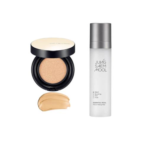 JUNGSAEMMOOL - Essential Skin Nuder Cushion SPF50+ PA+++ - 14g - 21 Medium (1ea) + Essential Mool Micro Fitting Mist - 120ml... JUNGSAEMMOOL - Essential Skin Nuder Cushion SPF50+ PA+++ - 14g - 21 Medium (1ea) + Essential Mool Micro Fitting Mist - 120ml...