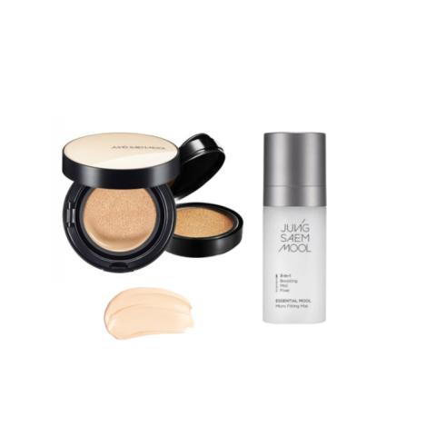 JUNGSAEMMOOL - Essential Skin Nuder Cushion SPF50+ PA+++ (With Refill) - 14g+14g - 17 Fair-Light (1ea) + Essential Mool Micro... JUNGSAEMMOOL - Essential Skin Nuder Cushion SPF50+ PA+++ (With Refill) - 14g+14g - 17 Fair-Light (1ea) + Essential Mool Micro...