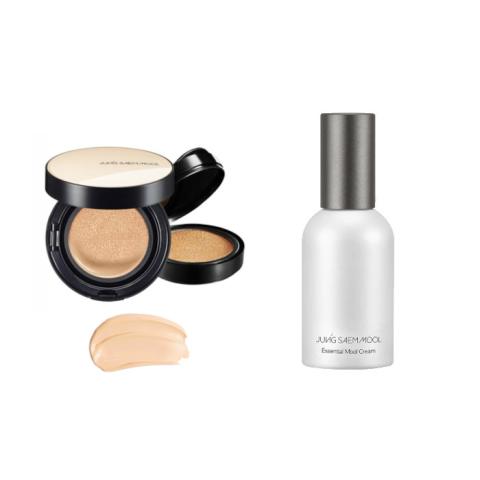 JUNGSAEMMOOL - Essential Skin Nuder Cushion SPF50+ PA+++ (With Refill) - 14g+14g - 19 N-Light (1ea) + Essential Mool Cream -... JUNGSAEMMOOL - Essential Skin Nuder Cushion SPF50+ PA+++ (With Refill) - 14g+14g - 19 N-Light (1ea) + Essential Mool Cream -...