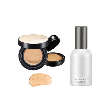 JUNGSAEMMOOL - Essential Skin Nuder Cushion SPF50+ PA+++ (With Refill) - 14g+14g - 19 Light (1ea) + Essential Mool Cream -... JUNGSAEMMOOL - Essential Skin Nuder Cushion SPF50+ PA+++ (With Refill) - 14g+14g - 19 Light (1ea) + Essential Mool Cream -...