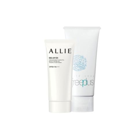 Kanebo - Allie Gel UV EX SPF50+ PA++++ X Freeplus Mild Soap Facial Kanebo - Allie Gel UV EX SPF50+ PA++++ X Freeplus Mild Soap Facial
