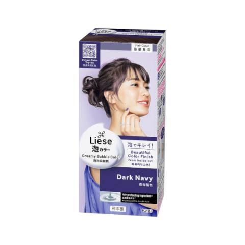 Kao - Couleur bulle crémeuse Liese (Design Series) - 1 Box - Dark Navy Kao - Couleur bulle crémeuse Liese (Design Series) - 1 Box - Dark Navy
