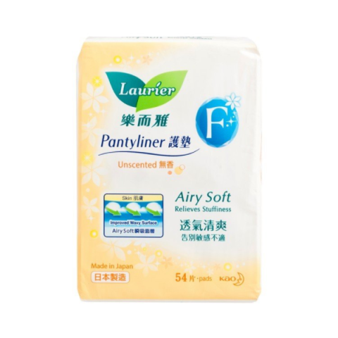 Kao - Laurier F Pantyliner (sans parfum) - 54pièces Kao - Laurier F Pantyliner (sans parfum) - 54pièces