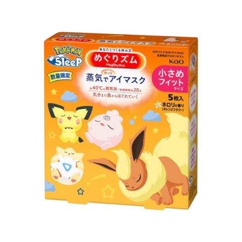 Kao - Masque de sommeil à vapeur douce MegRhythm, motif Pokémon - 5pièce - Neroli Scent Kao - Masque de sommeil à vapeur douce MegRhythm, motif Pokémon - 5pièce - Neroli Scent