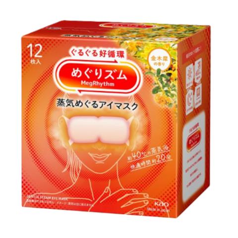 Kao - Masque pour les yeux à la vapeur douce MegRhythm - 12pièce - Osmanthus Scent Kao - Masque pour les yeux à la vapeur douce MegRhythm - 12pièce - Osmanthus Scent