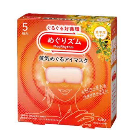 Kao - Masque pour les yeux à la vapeur douce MegRhythm - 5pièce - Osmanthus Scent Kao - Masque pour les yeux à la vapeur douce MegRhythm - 5pièce - Osmanthus Scent