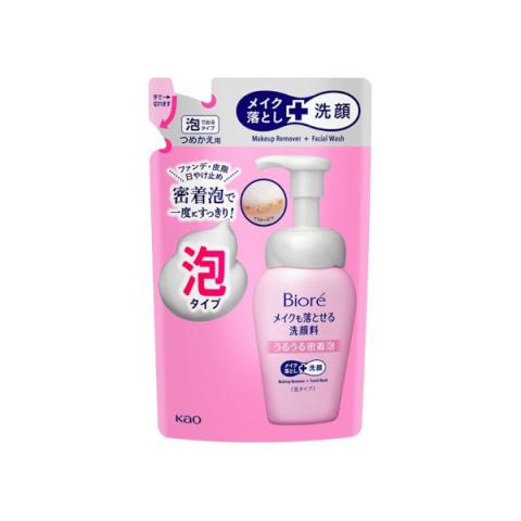 Kao - Recharge de mousse nettoyante hydratante démaquillante Biore - 140ml Kao - Recharge de mousse nettoyante hydratante démaquillante Biore - 140ml