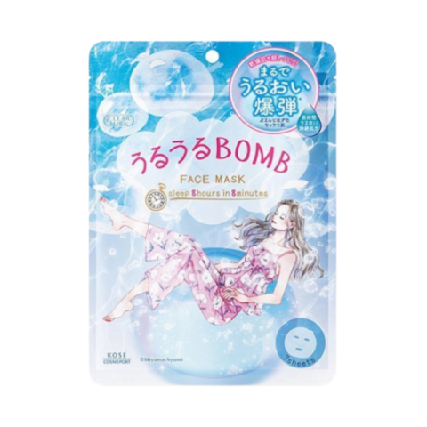 Kose - Masque Clear Turn Uruuru Bomb - 7pièces