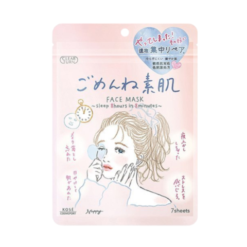 Kose - Masque facial Clear Turn Sorry Bare Skin - 7pièces Kose - Masque facial Clear Turn Sorry Bare Skin - 7pièces