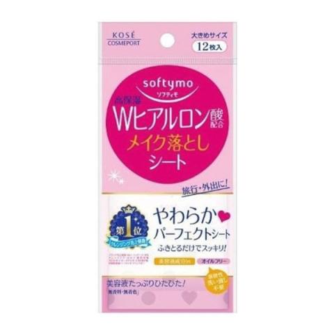 Kose - Softymo Feuille de démaquillage - 12pièces - Hyaluronic Acid Kose - Softymo Feuille de démaquillage - 12pièces - Hyaluronic Acid