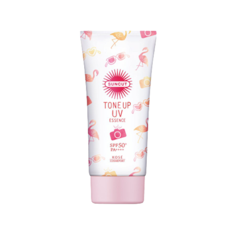 Kose - Suncut Tone Up UV Essence Pink Flamingo SPF50+ PA++++ - 80g Kose - Suncut Tone Up UV Essence Pink Flamingo SPF50+ PA++++ - 80g