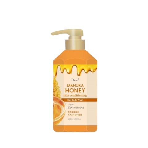 KUMANO COSME - Gel nettoyant pour le corps revitalisant pour la peau au miel de Manuka Deve - 500ml