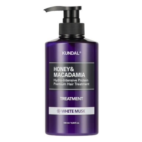 KUNDAL - Traitement capillaire aux protéines de miel et de macadamia - 500ml - White Musk KUNDAL - Traitement capillaire aux protéines de miel et de macadamia - 500ml - White Musk
