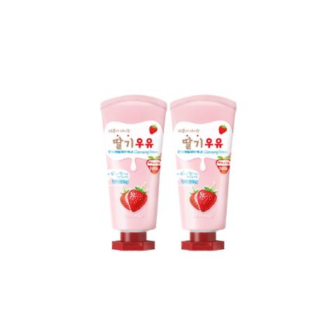Kwailnara - Coffret Mousse Nettoyante Lait Fraise - 120ml*2ea