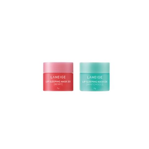 LANEIGE - Lip Sleeping Mask EX - 8g - Berry + Mint Choco (2ea) Set LANEIGE - Lip Sleeping Mask EX - 8g - Berry + Mint Choco (2ea) Set