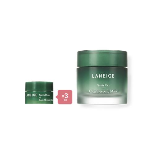 LANEIGE - Masque de sommeil Cica - 60ml (1ea) + 10ml (3ea) Set LANEIGE - Masque de sommeil Cica - 60ml (1ea) + 10ml (3ea) Set