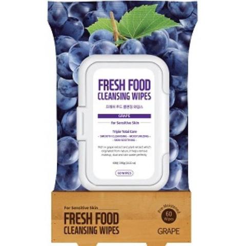 Lingettes nettoyantes au raisin Fresh Food Farm Skin Lingettes nettoyantes au raisin Fresh Food Farm Skin