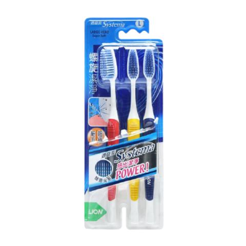 LION - Brosse à Dents Spirale Super Douce Systema - Couleur... LION - Brosse à Dents Spirale Super Douce Systema - Couleur...