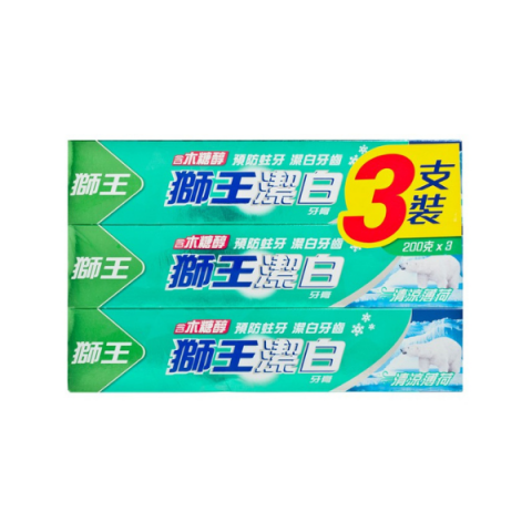 LION - Fresh & White - Menthe fraîche fraîche - 200g*3 LION - Fresh & White - Menthe fraîche fraîche - 200g*3