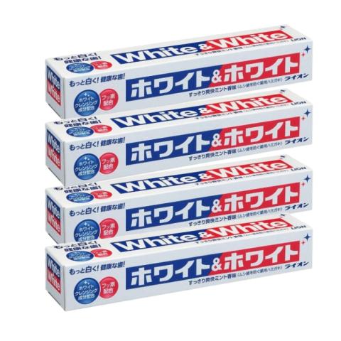LION - White & White Toothpaste (4ea) LION - White & White Toothpaste (4ea)