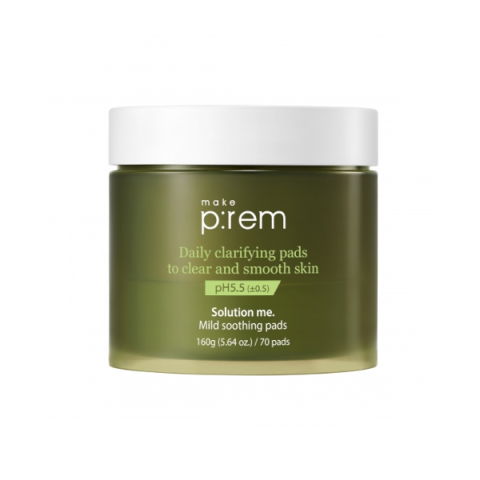 make p:rem - Solution Me. Tampons apaisants doux - 160g/70pads make p:rem - Solution Me. Tampons apaisants doux - 160g/70pads