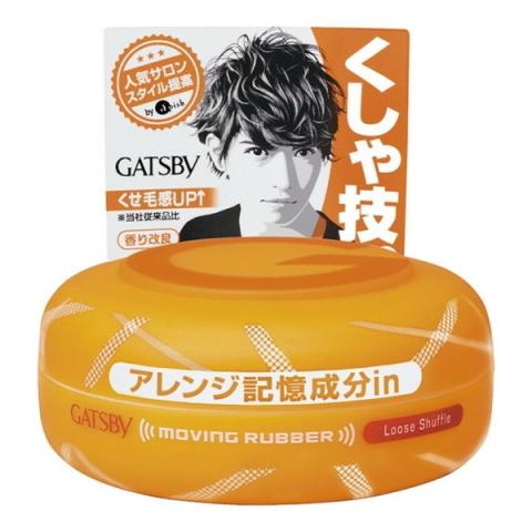 Mandom - Gatsby Caoutchouc en mouvement - 80g - Loose Shuffle Orange Mandom - Gatsby Caoutchouc en mouvement - 80g - Loose Shuffle Orange