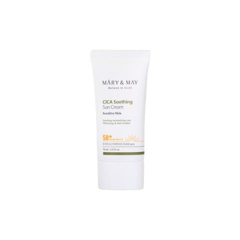 MARY&MAY - CICA Crème Solaire Apaisante SPF50+ PA++++ - 50ml MARY&MAY - CICA Crème Solaire Apaisante SPF50+ PA++++ - 50ml