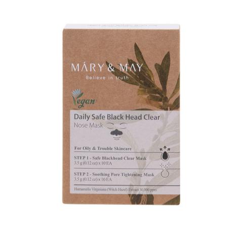 MARY&MAY - Masque de nez transparent Daily Safe Black Head - Step1 MARY&MAY - Masque de nez transparent Daily Safe Black Head - Step1