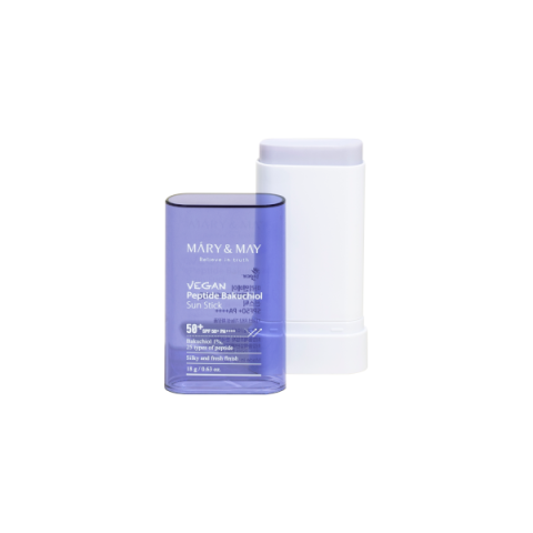 MARY&MAY - Vegan Peptide Bakuchiol Stick Solaire SPF50+ PA++++ - 18g