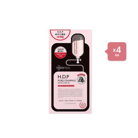 Mediheal H.D.P Pore Stamping Black Mask EX Pack - 10pièce (4ea) Set Mediheal H.D.P Pore Stamping Black Mask EX Pack - 10pièce (4ea) Set