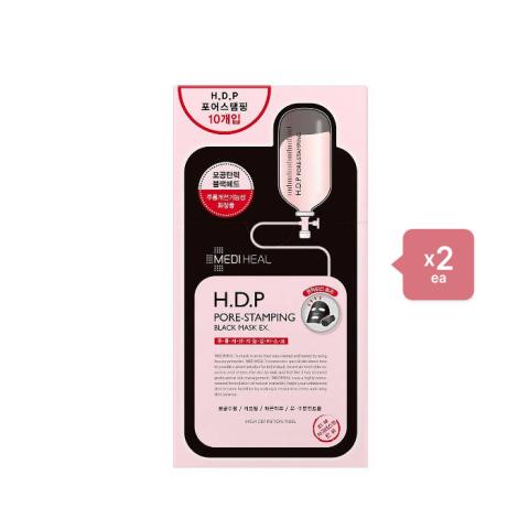 Mediheal H.D.P Pore Stamping Black Mask EX Pack - 10pièces (2ea) Set Mediheal H.D.P Pore Stamping Black Mask EX Pack - 10pièces (2ea) Set