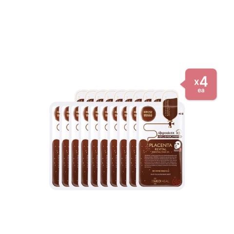 Mediheal Placenta Revital Essential Mask EX Pack - 10pc (4ea) Set